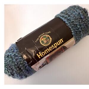 Lion Brand Boucle Homespun Bulky Yarn WINDSOR #341 Blue Green Acrylic